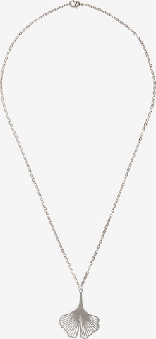 Gemshine Necklace 'GINGKO' in Silver: front