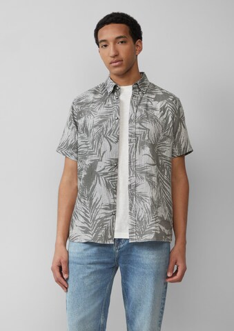 s.Oliver Comfort fit Button Up Shirt in Grey: front