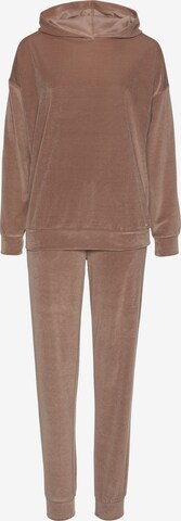 LASCANA Leisure suit in Brown: front