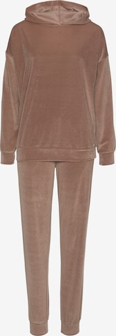 LASCANA Leisure suit in Brown: front