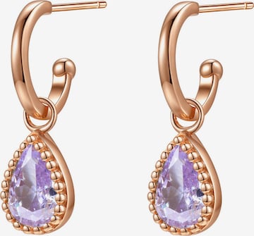 Hey Happiness Ohrringe 'June Birthstone' in Gold: Vorderseite