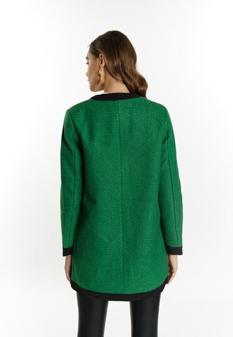 Blazer di faina in verde