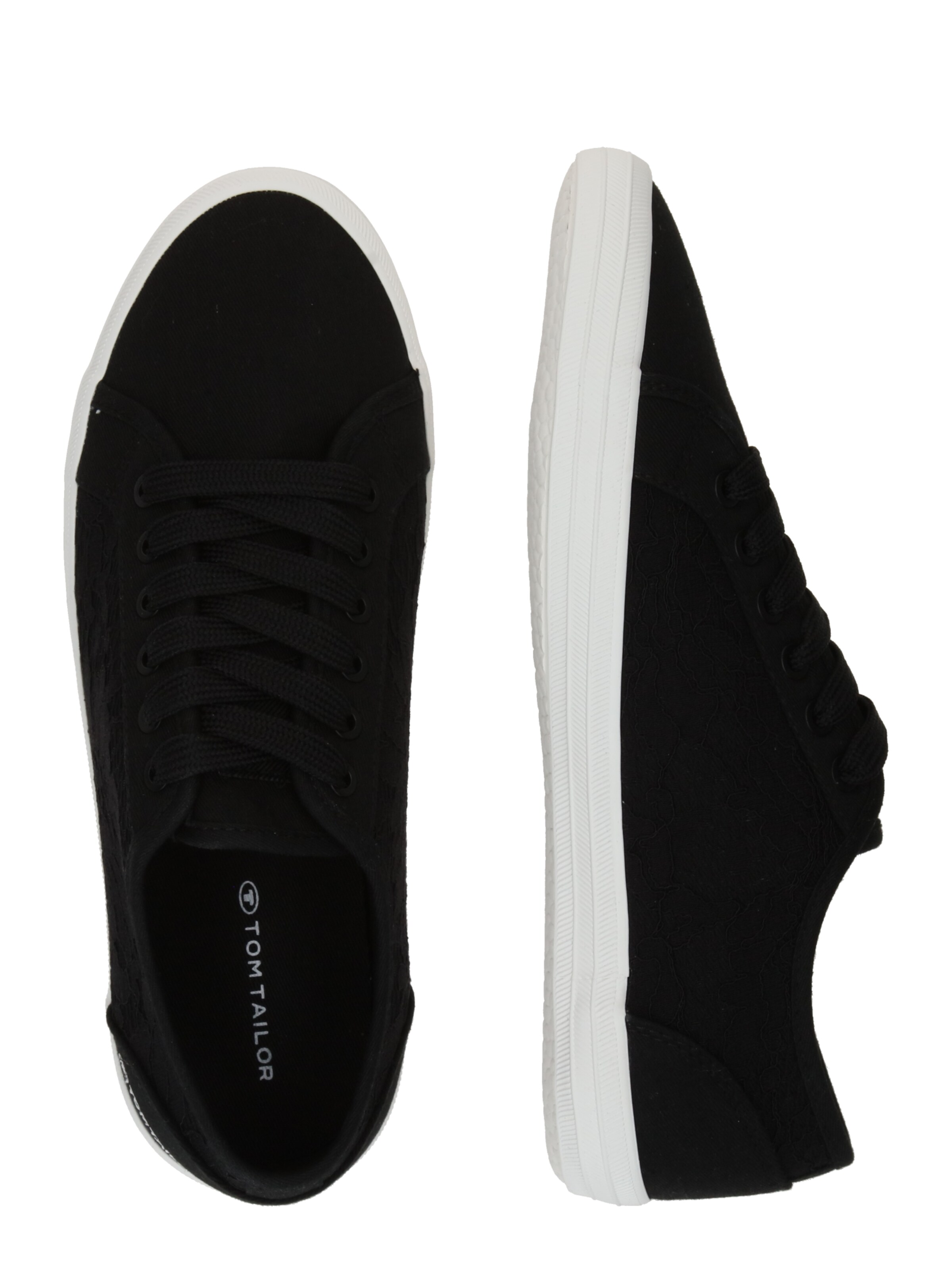 TOM TAILOR Matalavartiset tennarit värissä musta