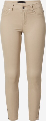 VERO MODA Jeans 'Hot Seven' in Beige: voorkant