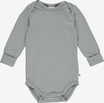 Tutina / body per bambino 'Langarm' di Müsli by GREEN COTTON in verde: frontale