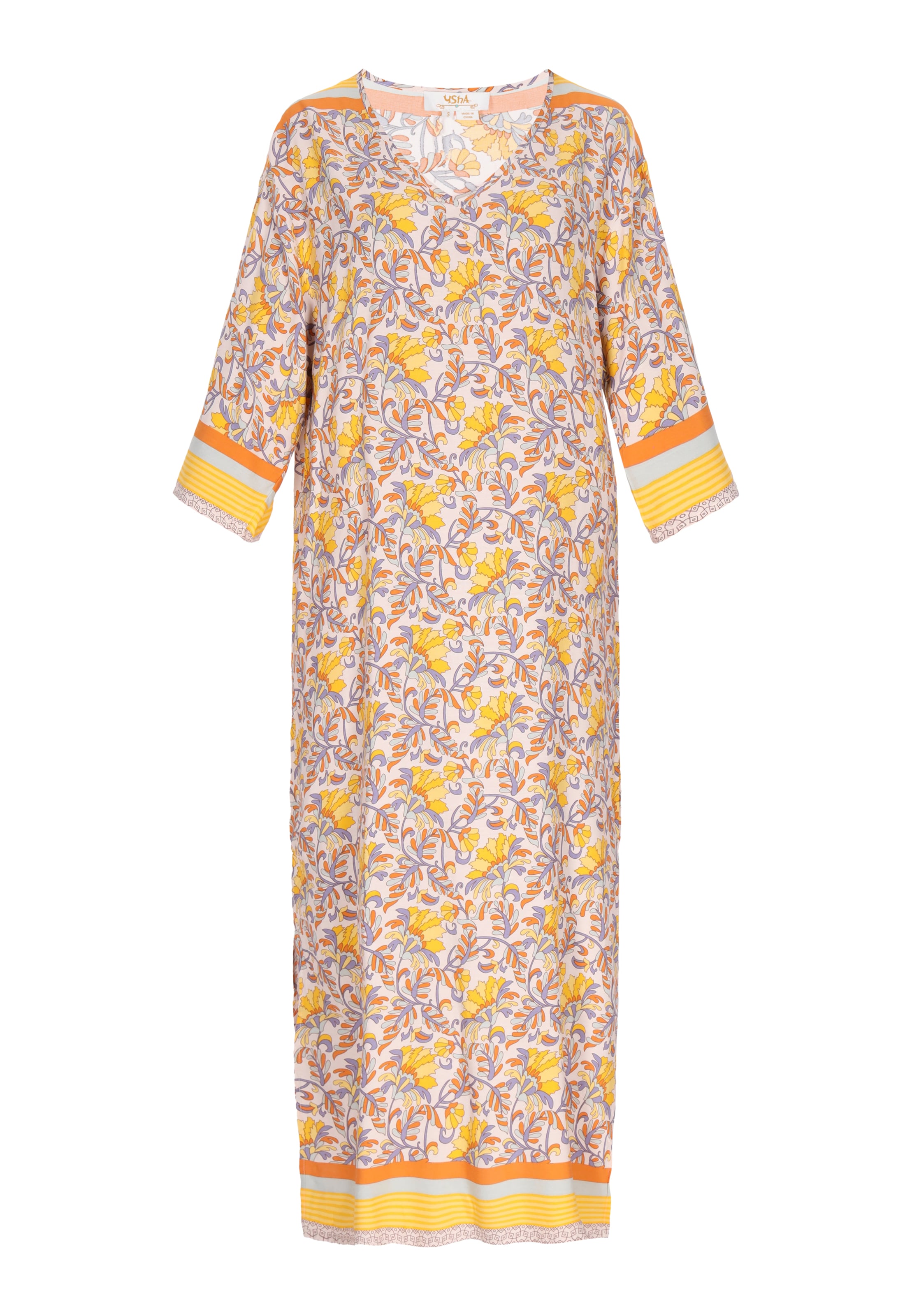 Gaya Šaty - dymovo modrá / pastelovo modrá / žltá / broskyňová, Produkt