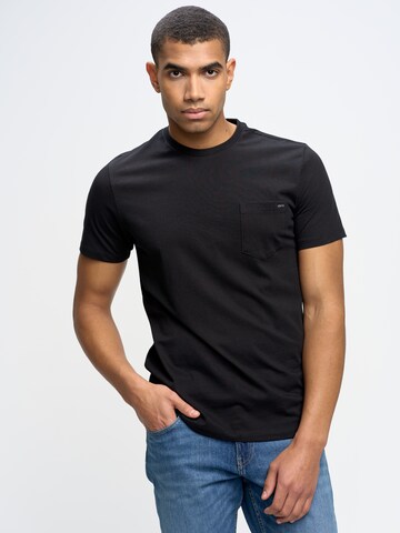 BIG STAR Shirt 'Carbon' in Zwart