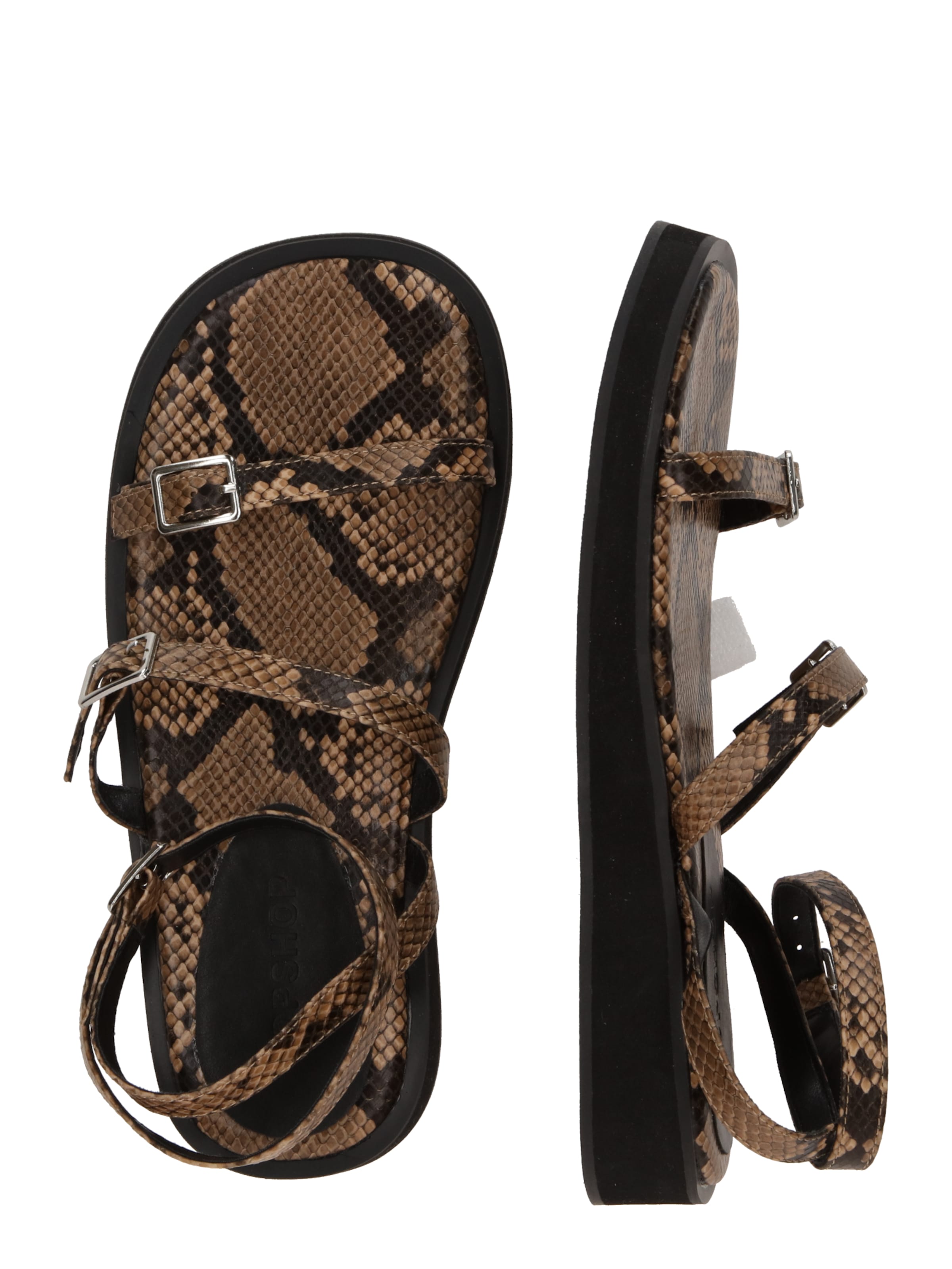 TOPSHOP - Sandalias con hebilla 'Jake' en beige