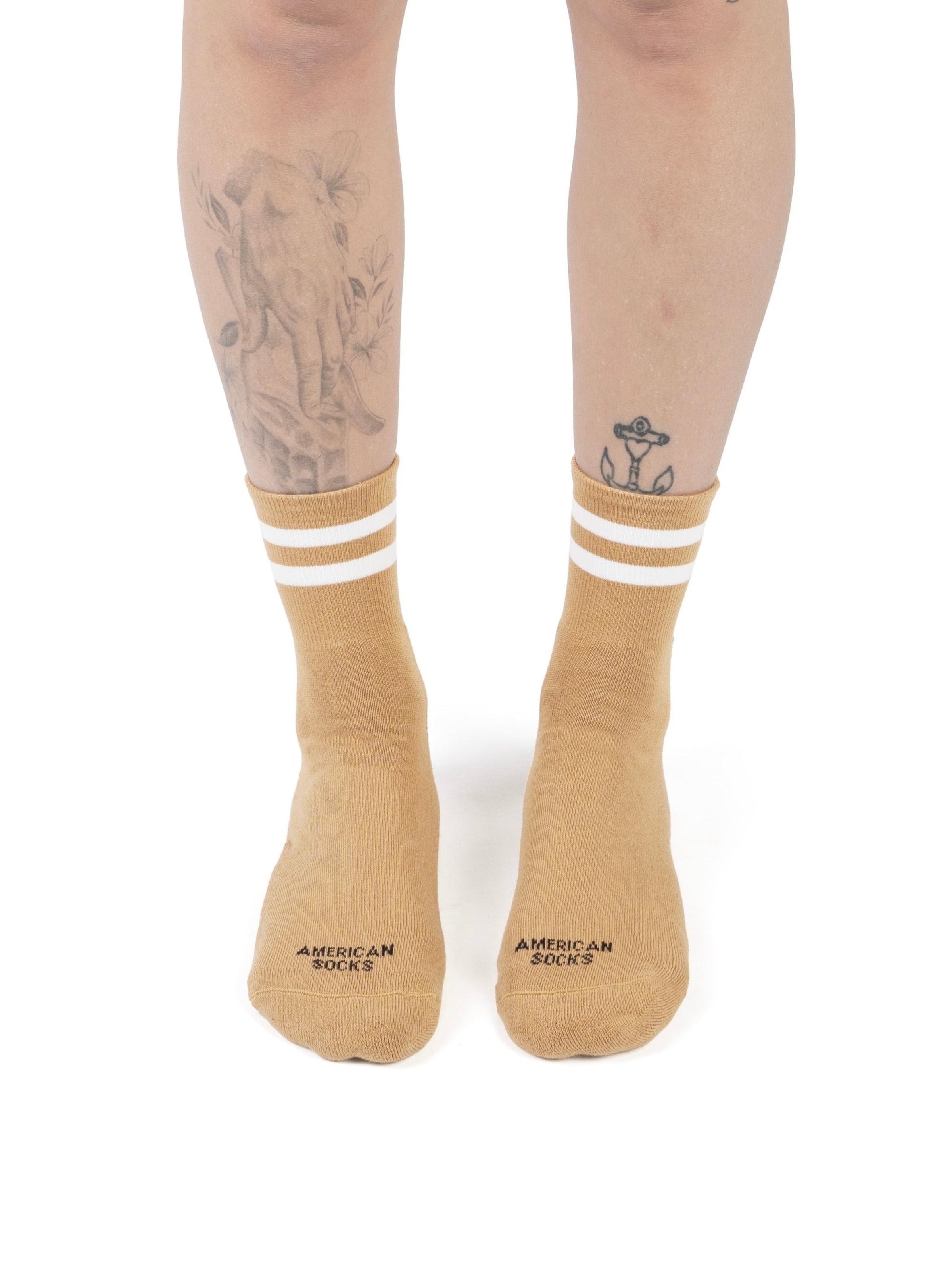 American Socks Ankle Socks 'Mustard' in Yellow