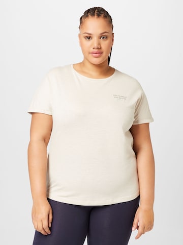 Tom Tailor Women + - Camiseta en beige: frente