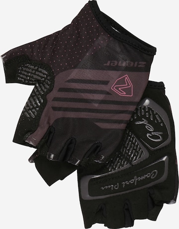 ZIENER Athletic Gloves 'CLARETE' in Black: front