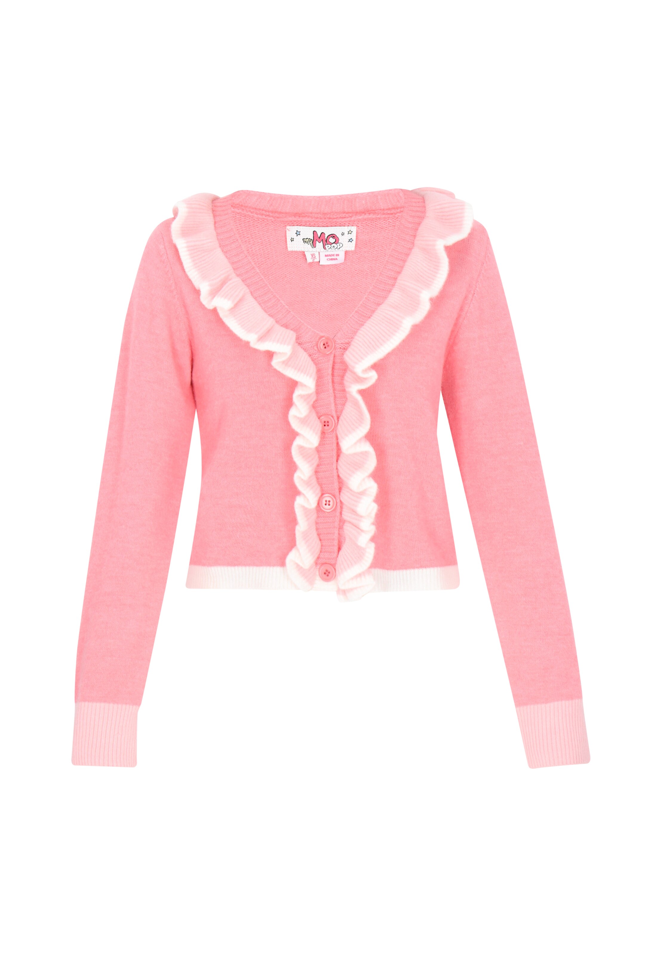 MYMO - Casaco de malha 'Back to School' em rosa: frente