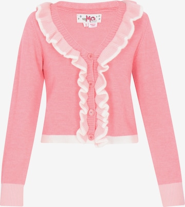 MYMO Knit Cardigan 'Pop' in Pink: front