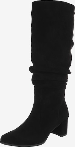 Ital-Design Stiefel in Schwarz: Vorderseite