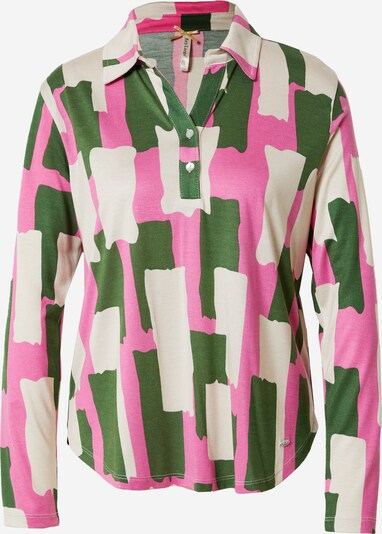Key Largo Блуза 'COLLAGE' в ек�рю / зелено / розово, Преглед на продукта