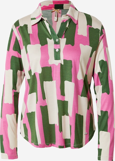 Bluză 'COLLAGE' Key Largo pe ecru / verde / roz, Vizualizare produs