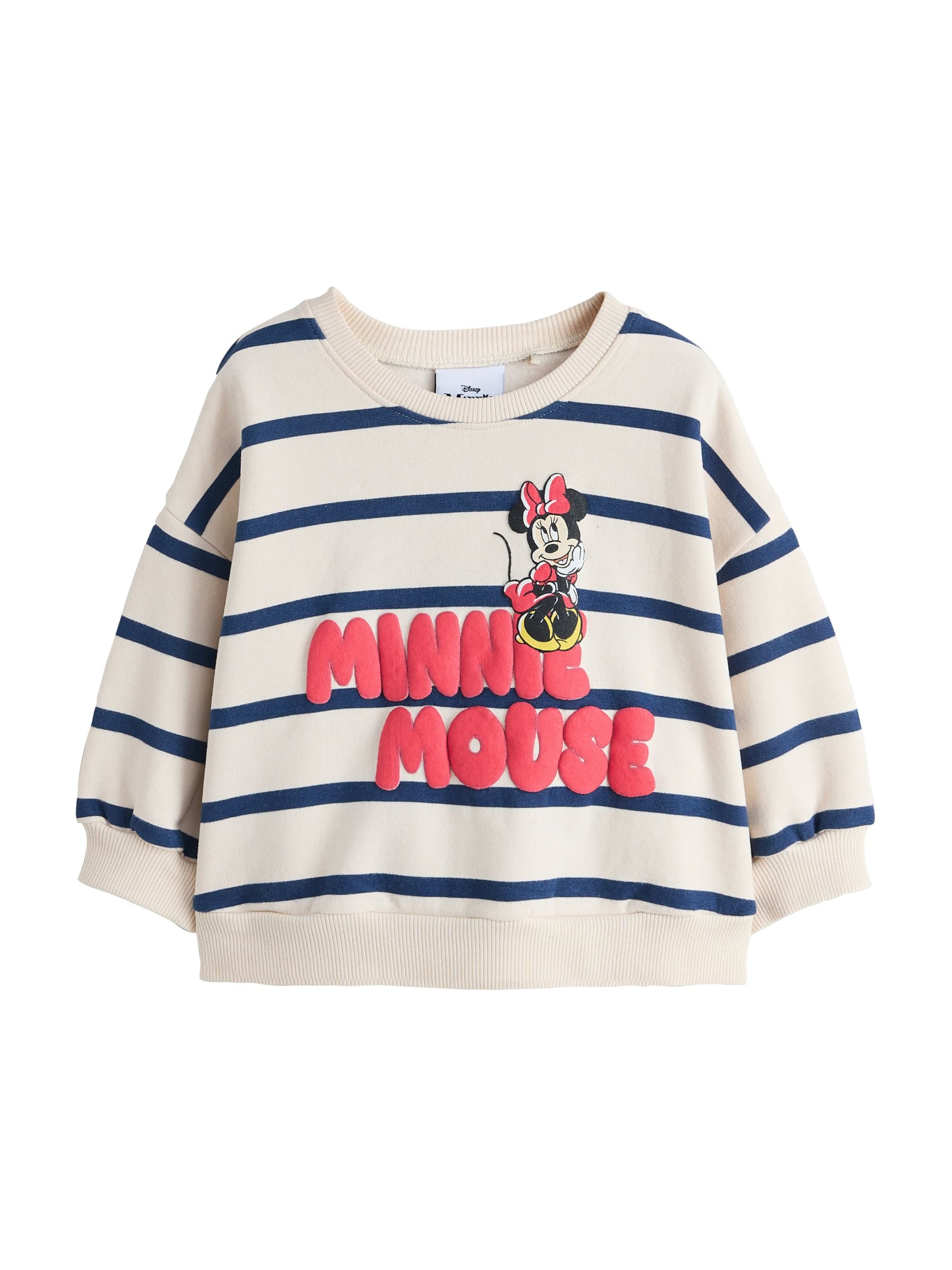 Next Sweatshirt 'Minnie Mouse' in Beige: voorkant