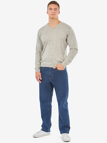 Mill&Tailor Regular Jeans ' Thermo ' in Blau: predná strana
