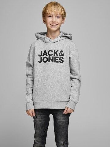 Jack & Jones Junior Regular fit Μπλούζα φούτερ 'Ecorp' σε γκρι: μπροστά