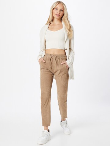 OAKWOOD Tapered Hose 'GIFT' in Beige