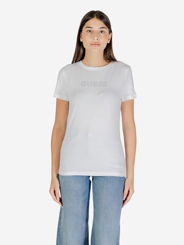Top 'BRIANA SS T-SHIRT V3BI11 J1314' di GUESS in bianco: frontale
