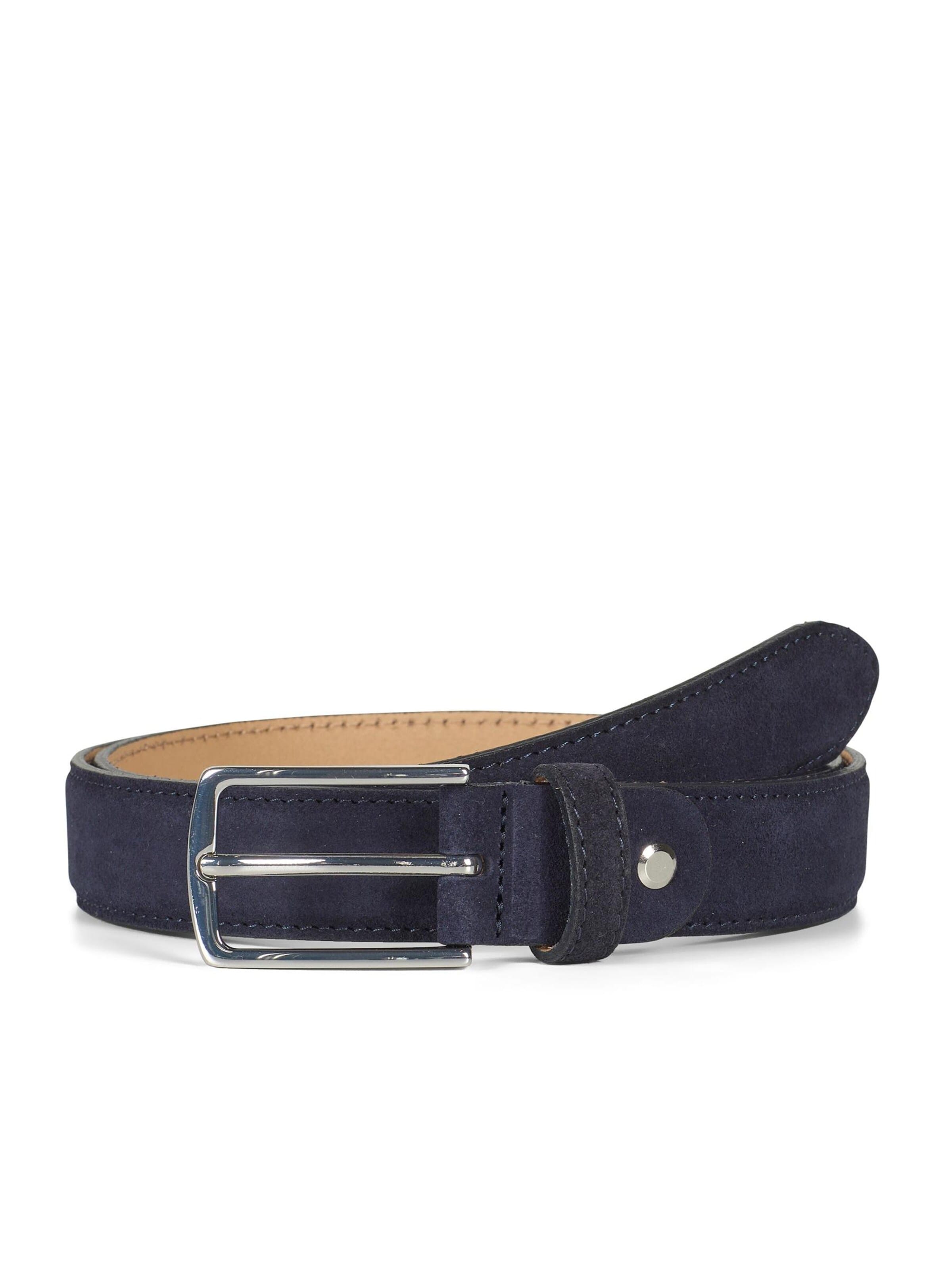 Howard London Riem 'Howard Belt Jack Navy' in Blauw: voorkant