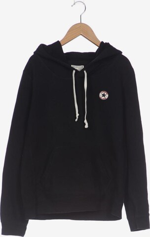 CONVERSE Kapuzenpullover XL in Schwarz: predná strana