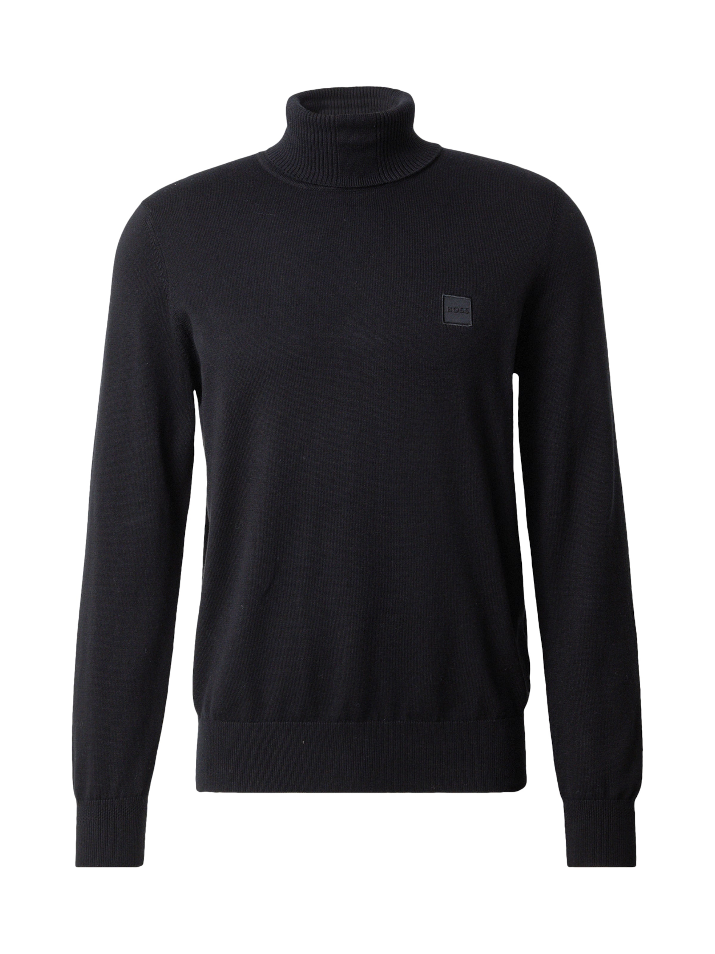 BOSS Свитер 'Akiro_S' в Черный: спереди