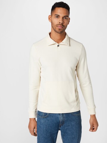 TOM TAILOR Sweatshirt in Weiß: predná strana