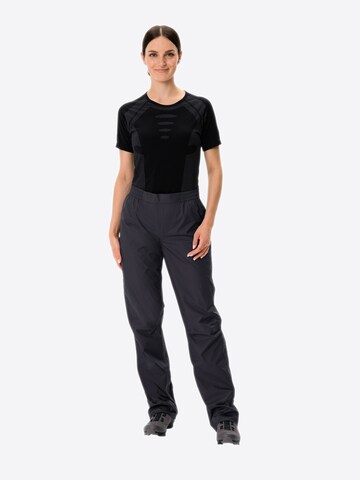 VAUDE Regular Outdoor trousers 'Drop II' in Black