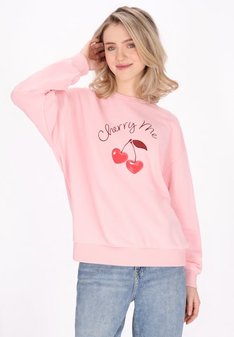 Sweat-shirt 'Comfy' MYMO en rose : devant