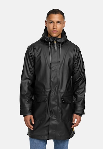 INDICODE JEANS Regenjacke 'Tommy' in Schwarz: Vorderseite