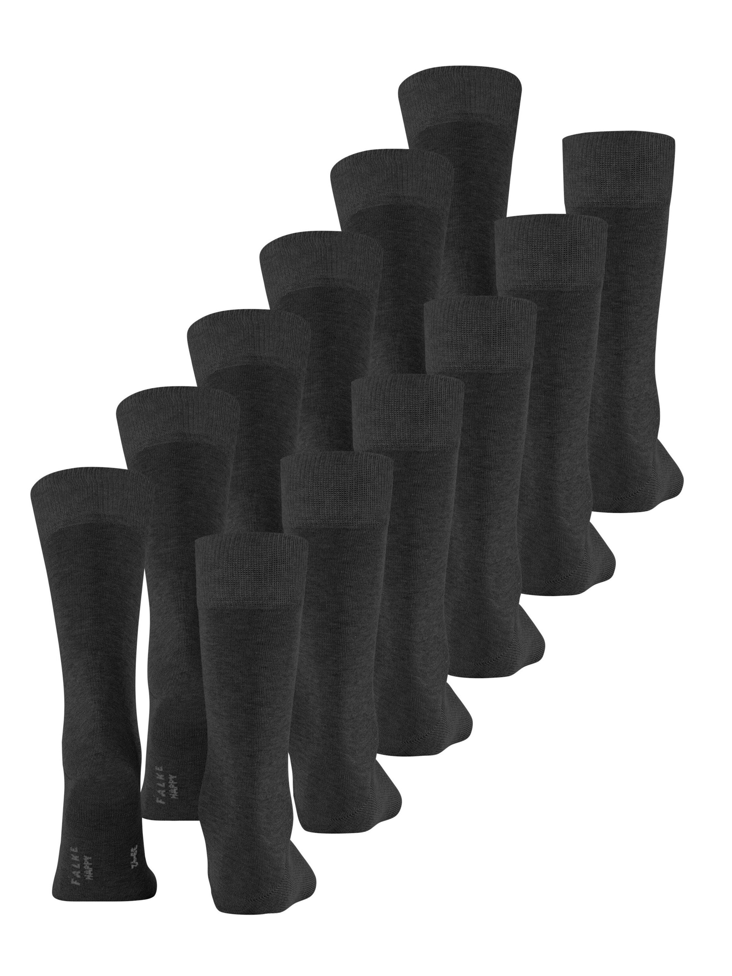 FALKE Socks 'Happy 6-Pack' in Grey