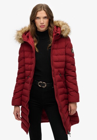 Manteau mi-saison 'Fuji' Superdry en rouge : devant
