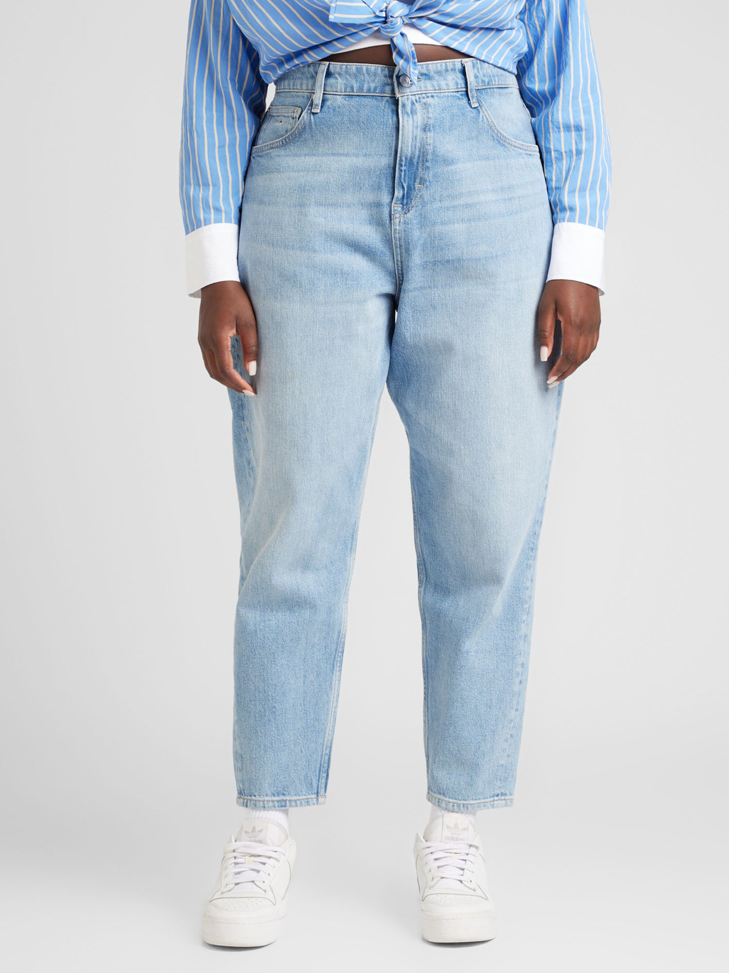 Tommy Jeans Curve Regular Jeans in Marine Blue Light Blue ABOUT YOU