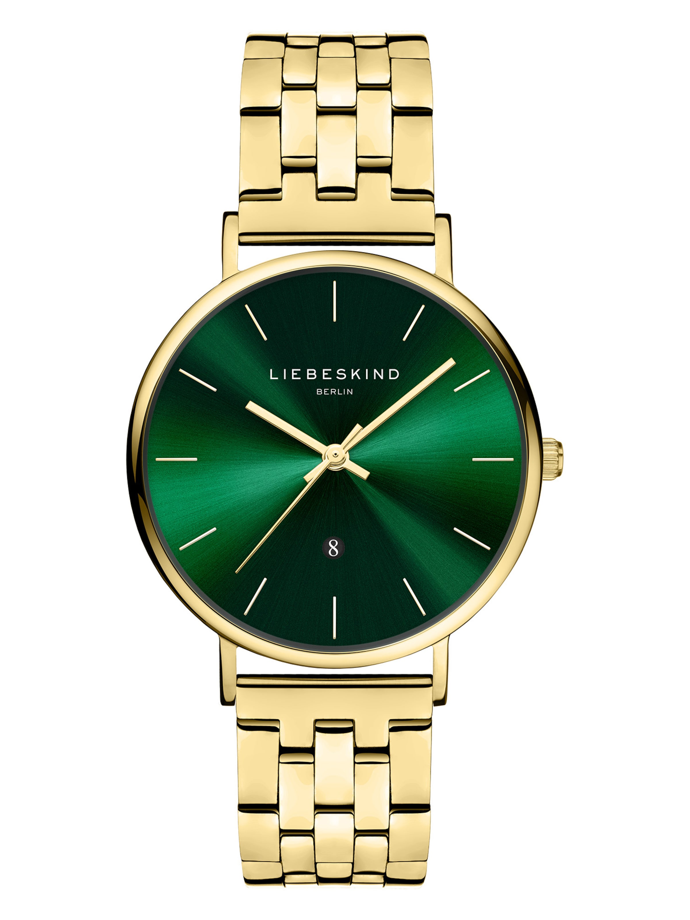 Montre à affichage analogique Liebeskind Berlin en or : devant