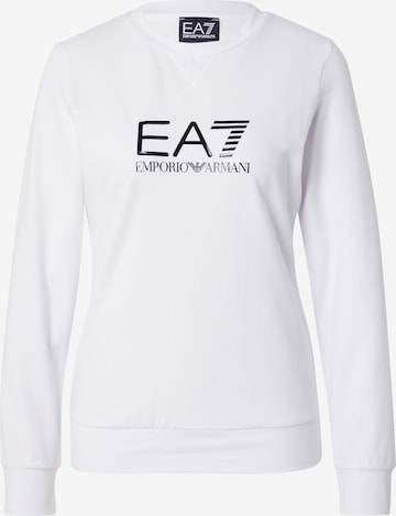 EA7 Emporio Armani Bluzka sportowa w kolorze biały: przód