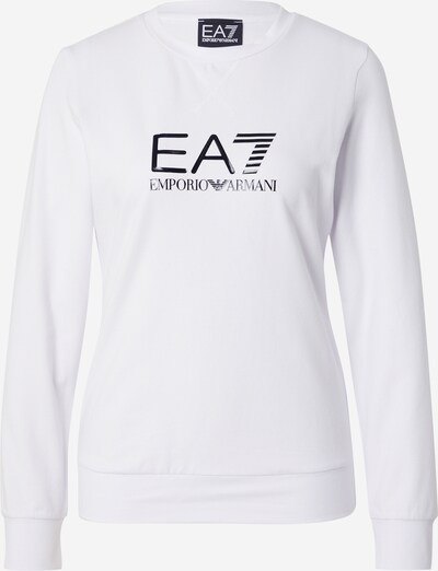 EA7 Emporio Armani Sweat-shirt en noir / blanc, Vue avec produit