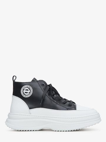 Estro Sneakers hoog '09-2449' in Zwart: voorkant