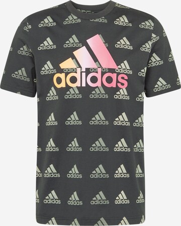 T-Shirt fonctionnel 'Essentials' ADIDAS PERFORMANCE en noir : devant