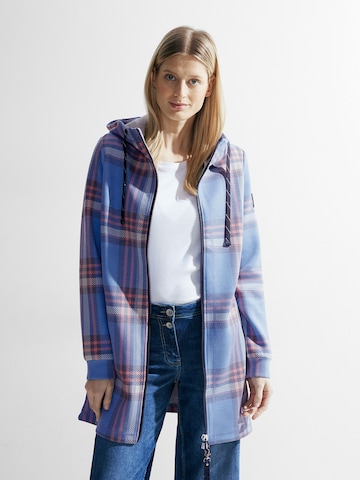 CECIL Between-Seasons Coat in Blue: front