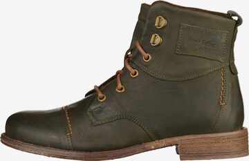 JOSEF SEIBEL Lace-Up Ankle Boots 'Sienna' in Green