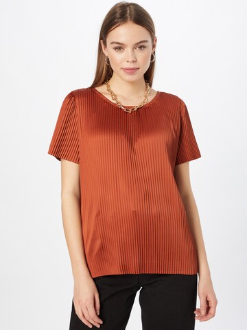 KnowledgeCotton Apparel Blouse 'ROSA' in Orange: front