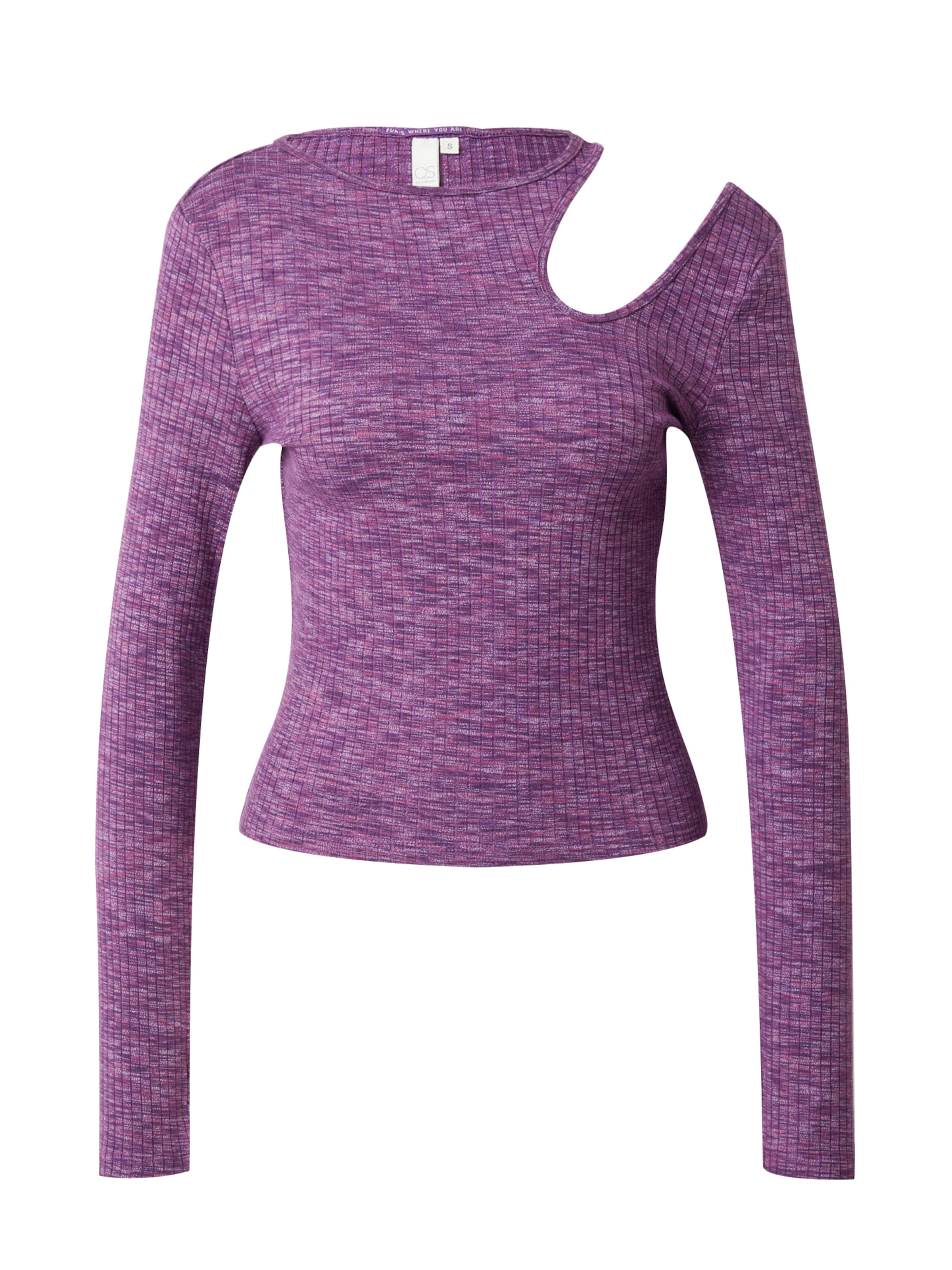 QS Koszulka w kolorze fioletowy: przód