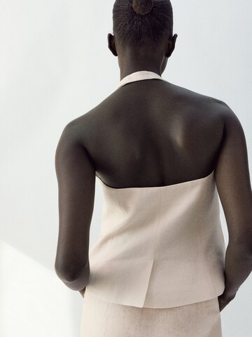 MANGO Telovnik 'Boreli' | bela barva