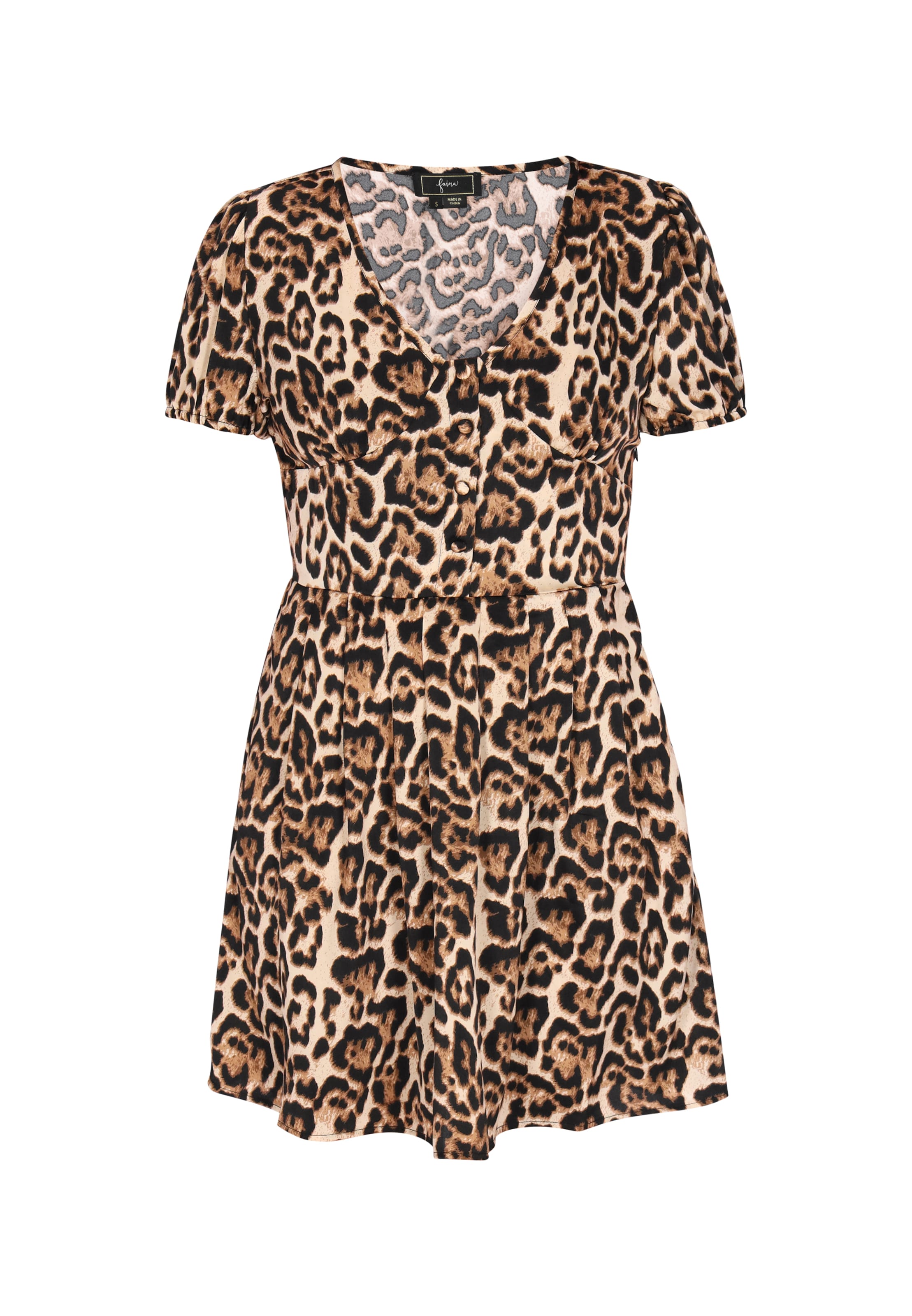 faina Shirt dress in Green: front