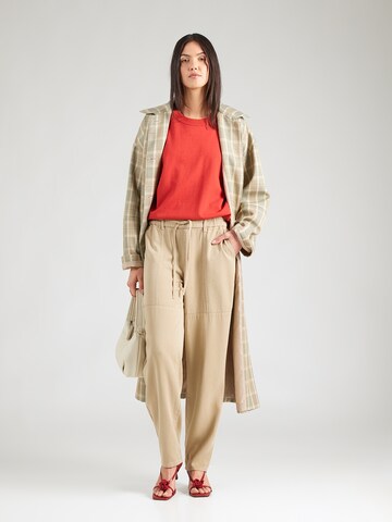 MOS MOSH Конический (Tapered) Штаны 'MMMaison Stalom' в Бежевый