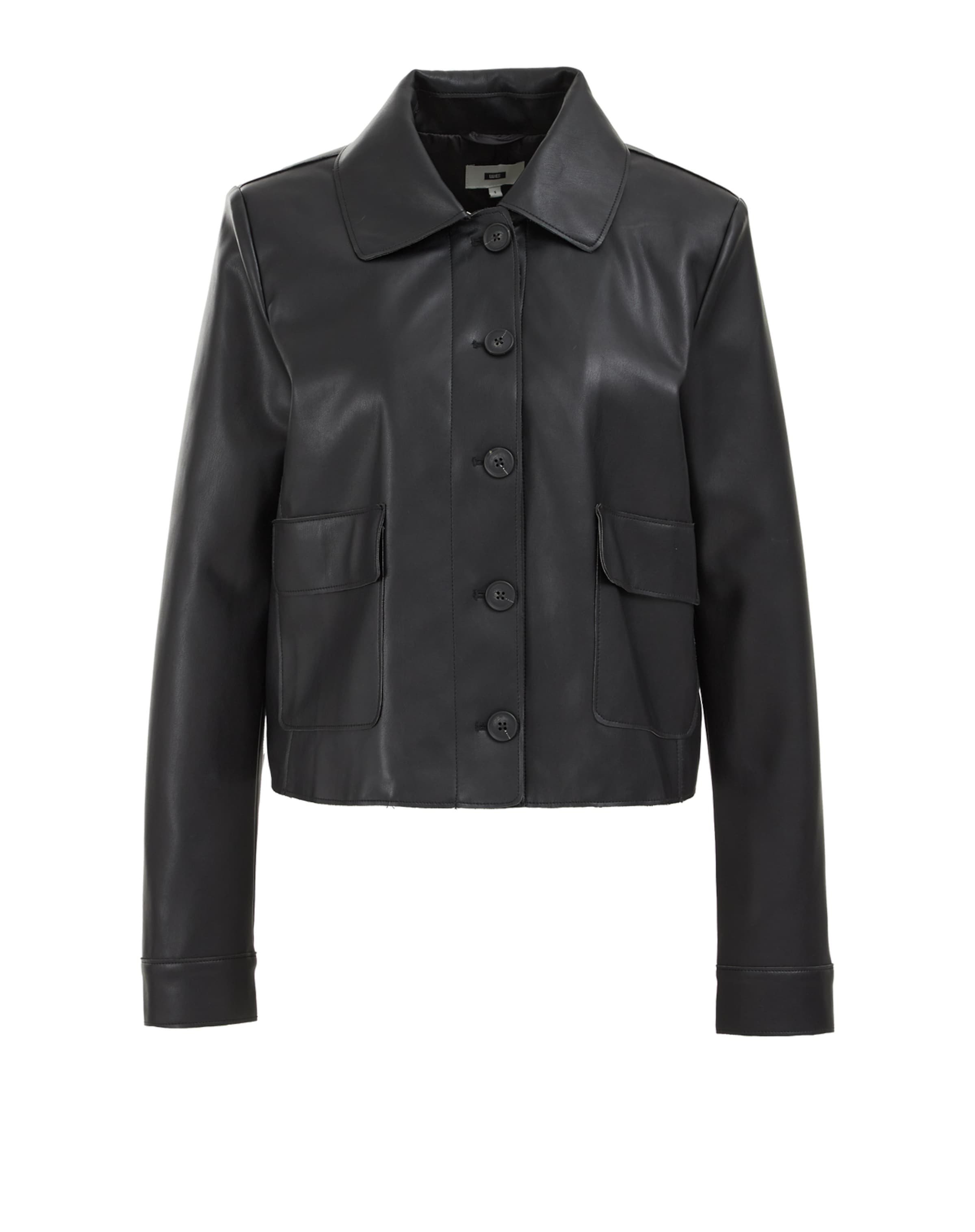 melns WE Fashion Starpsezonu jaka: no priekšpuses