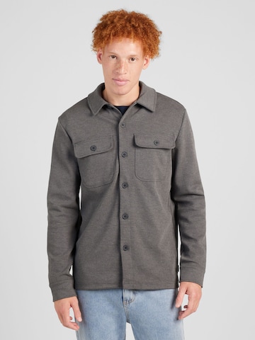Only & Sons Comfort fit Button Up Shirt 'New Kodyl' in Grey: front