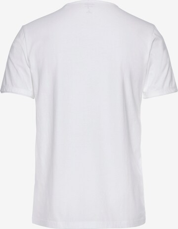 OLYMP - Ajuste estrecho Camiseta 'Level 5' en blanco
